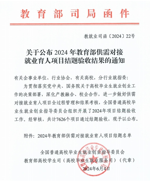 20240627090230171945015075706 217永信贵宾会信息成功通过教育部就业育人项目验收